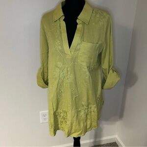 Soft Surroundings Light Green Tunic Top